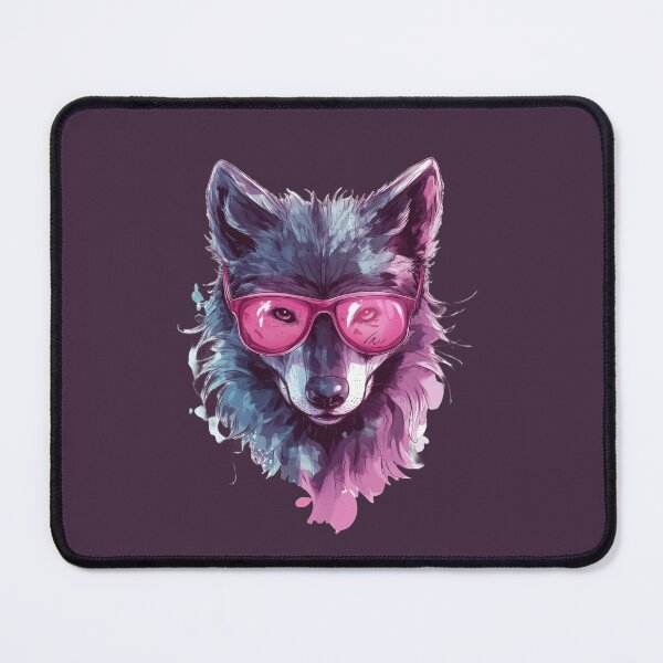 Item preview, Cool Hipster Wolf Sticker Design with Sunglasses designed and sold by CreativeLarysa.