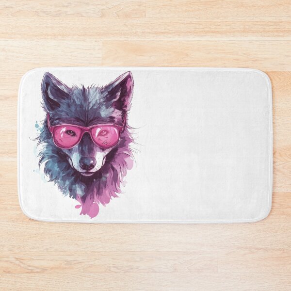 Item preview, Cool Hipster Wolf Sticker Design with Sunglasses designed and sold by CreativeLarysa.