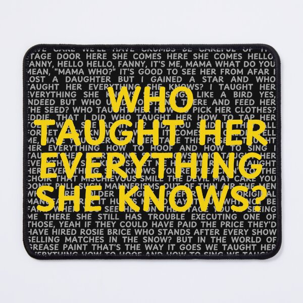 Item preview, Funny Girl lyrics designed and sold by broadwaygirl142.