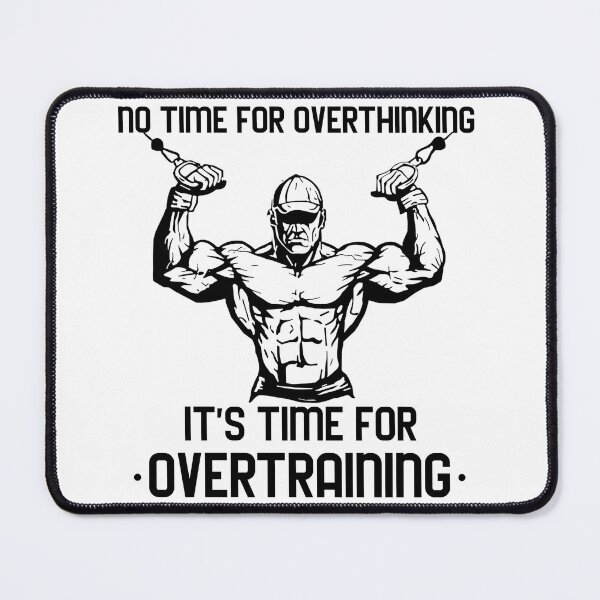 Item preview, No time for Overthinking, Only Overtraining – Gym Discipline for Mental Strength designed and sold by Superiors-s.