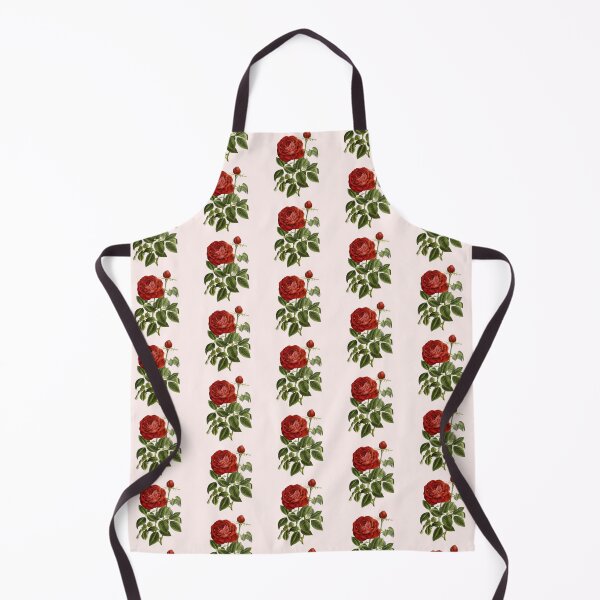 Item preview, Antique Red Rose Flower with Rose Bud designed and sold by IrisAndIvy.