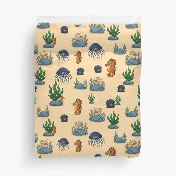 Item preview, Living marine world – seahorse, jellyfish and shells design designed and sold by BlossomRaven.