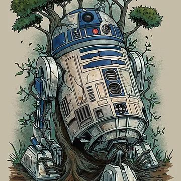 Artwork thumbnail, A forgotten R2-D2 by HardDraw