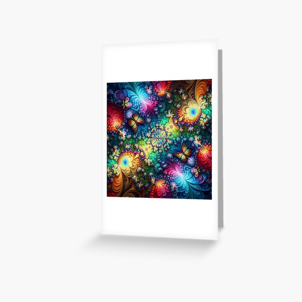 Item preview, A.I. Fractal Butterfly Tile 0282 FunFractals ChromaDepth 3D designed and sold by FunFractals.