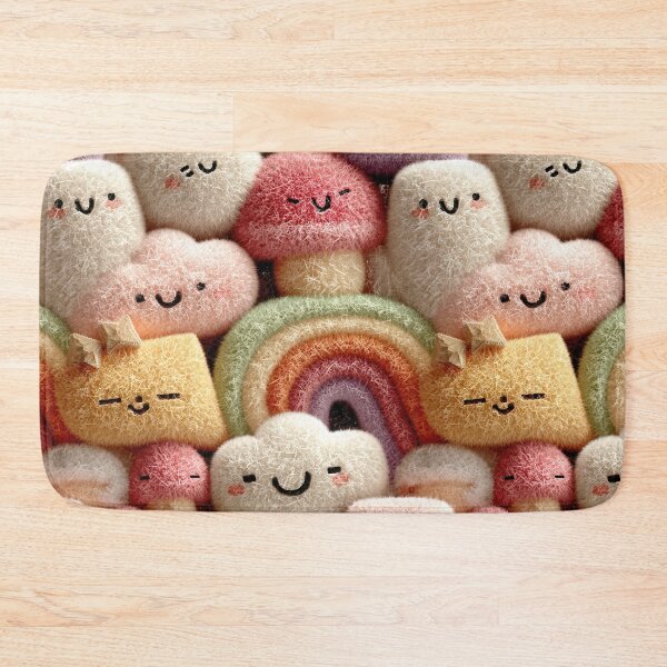 Item preview, Fluffy Friends Fabric Fantasy designed and sold by Retro Type.