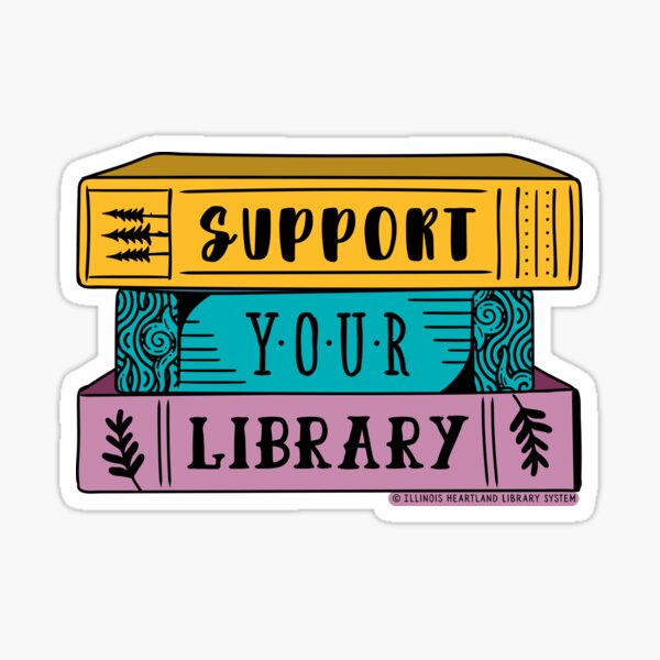 Item preview, Support Your Library designed and sold by Illinois Heartland Library System.