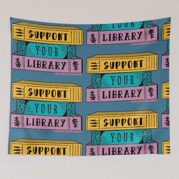 Item preview, Support Your Library designed and sold by Illinois Heartland Library System.