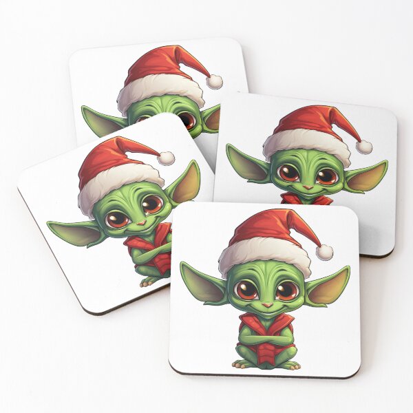 Item preview, Cute Alien Christmas Sticker | Festive Space Friend designed and sold by Royalsbay.