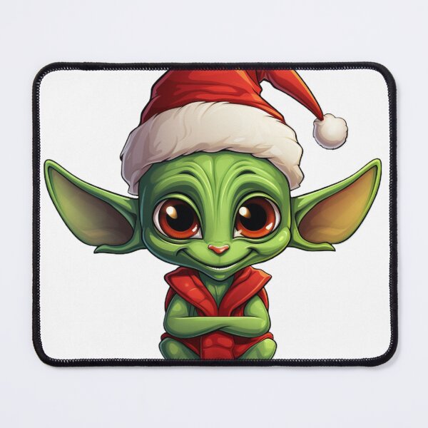 Item preview, Cute Alien Christmas Sticker | Festive Space Friend designed and sold by Royalsbay.