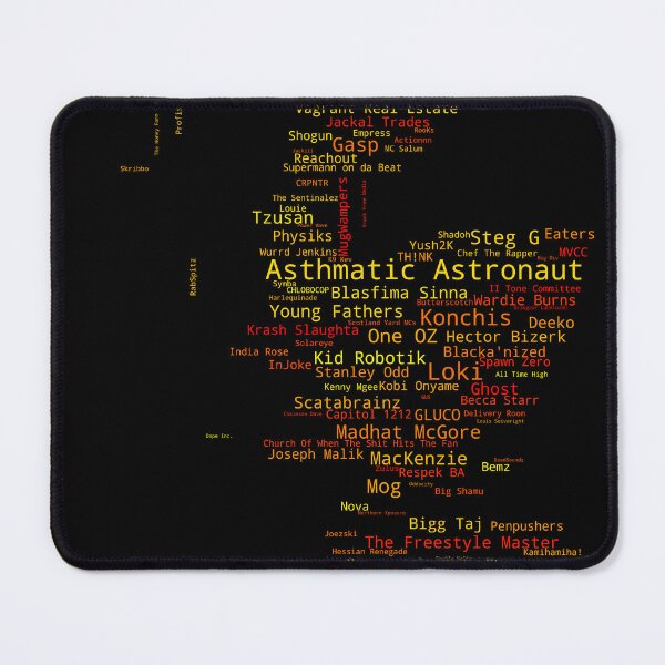Item preview, UK Rap Map Artists Scotland designed and sold by ukrapmap.