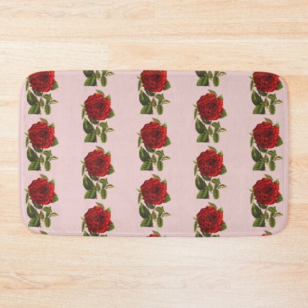 Item preview, Antique Vibrant Bright Red Rose Flower designed and sold by IrisAndIvy.