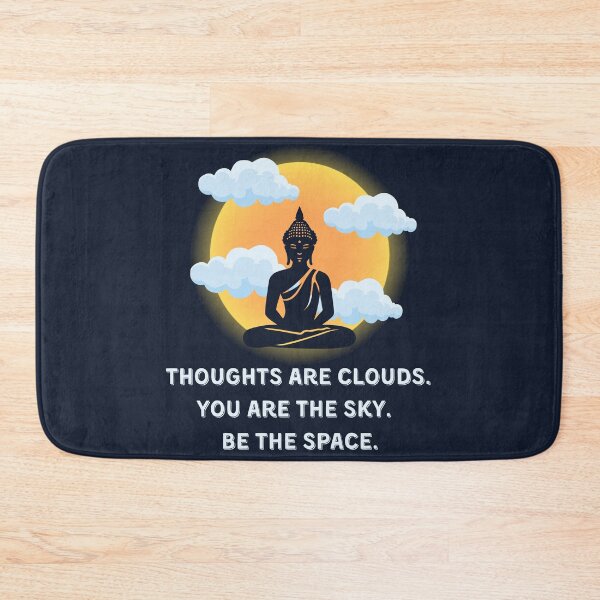 Item preview, Thoughts Are Clouds – Zen Mindfulness Quote Design designed and sold by PranaLume.