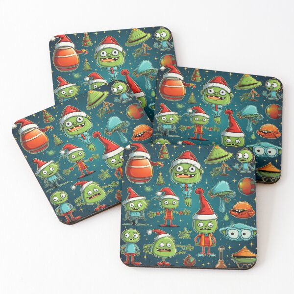 Item preview, Funny Alien Christmas Pattern | Holiday Space Party designed and sold by Royalsbay.