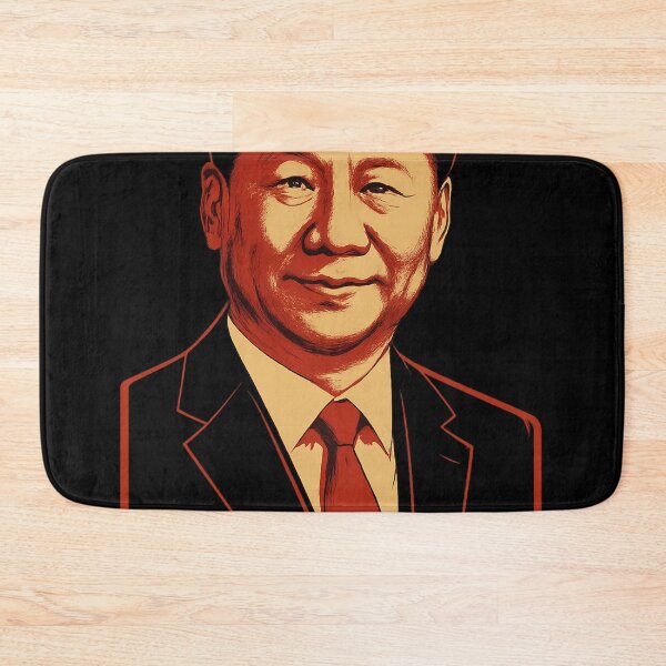 Item preview, Xi Jinping – Red Toned Stylized Illustration designed and sold by Places On Earth.