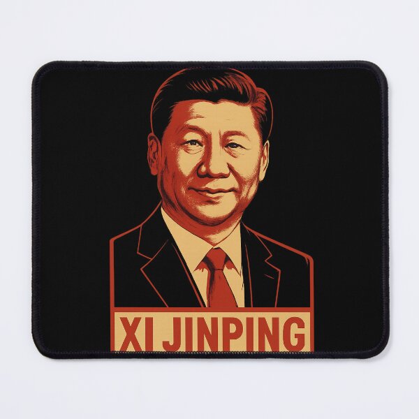 Item preview, Xi Jinping – Red Toned Stylized Illustration designed and sold by Places On Earth.