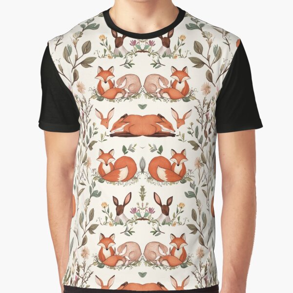 Artikel-Vorschau von Fuchs- und Blumenmuster, perfekt für Natur- und Tierliebhaber, designt und verkauft von ArtDesignTp.