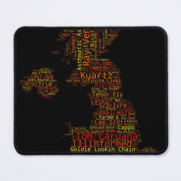 Item preview, UK Rap Map Artists UK designed and sold by ukrapmap.
