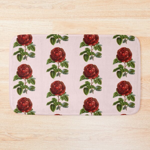 Item preview, Antique Single Red Rose Flower designed and sold by IrisAndIvy.