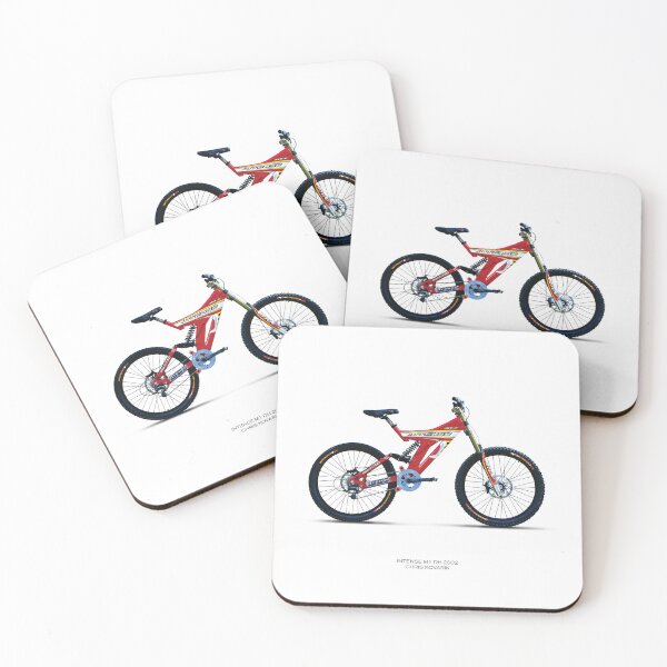 Item preview, Intense M1 Downhill MTB Poster | Vintage DH Bike Wall Art | Freeride Cycling Print | Extreme Sports Decor | MTB History Gift designed and sold by nahinuke.