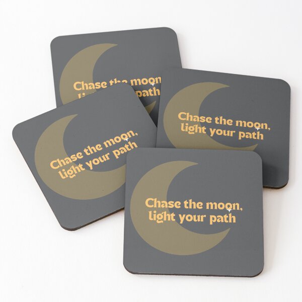 Item preview, Chase The Moon, Light Your Path — Inspiring Moon Quote designed and sold by AIKNOCKTECK.