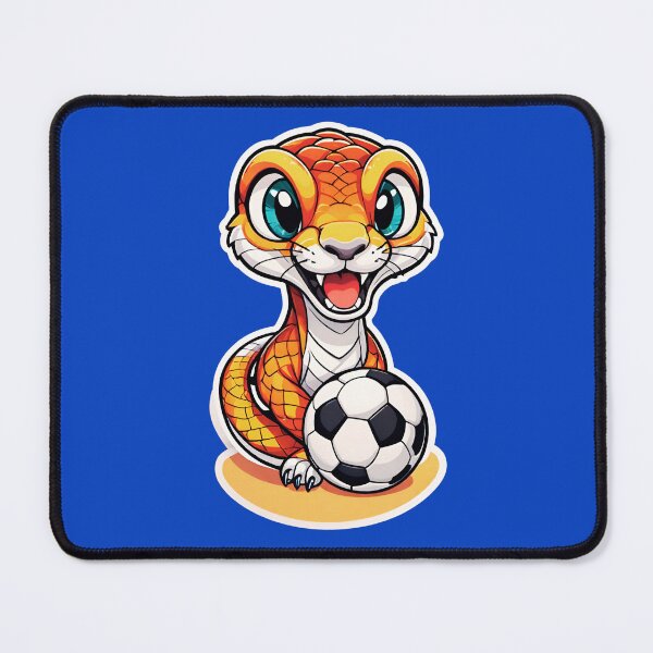 Item preview, Cute Sniger Tiger Snake Playing Soccer designed and sold by AStar17.