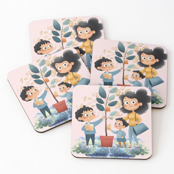 Item preview, Happy family planting tree together. designed and sold by ChenEngEng.