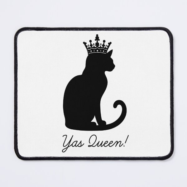 Item preview, Yas Queen for Cat Lovers White Background designed and sold by Ferret Designs.