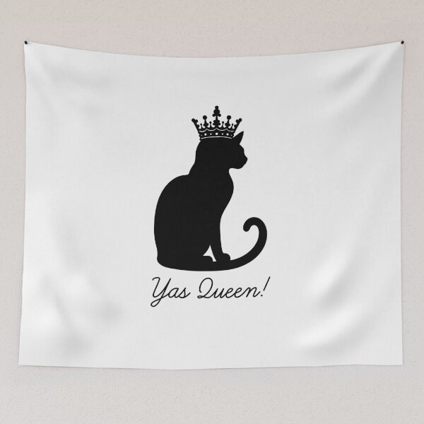 Item preview, Yas Queen for Cat Lovers White Background designed and sold by Ferret Designs.