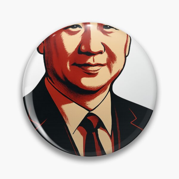 Item preview, Xi Jinping – Graphic Black and Red Illustration designed and sold by Aryabek.