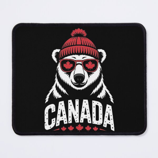 Item preview, Canada Bear Design with Maple Leaf Glasses designed and sold by love3617.
