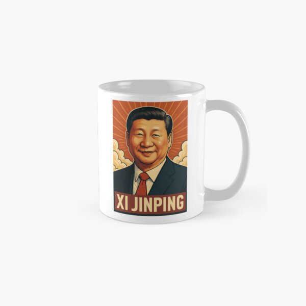 Item preview, Xi Jinping – Radiant Portrait with Sunburst and Clouds designed and sold by Aryabek.