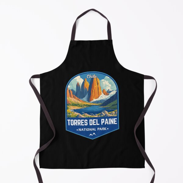 Item preview, Torres Del Paine National Park, Chile Vintage Art Travel Badge designed and sold by MaateoDesign.