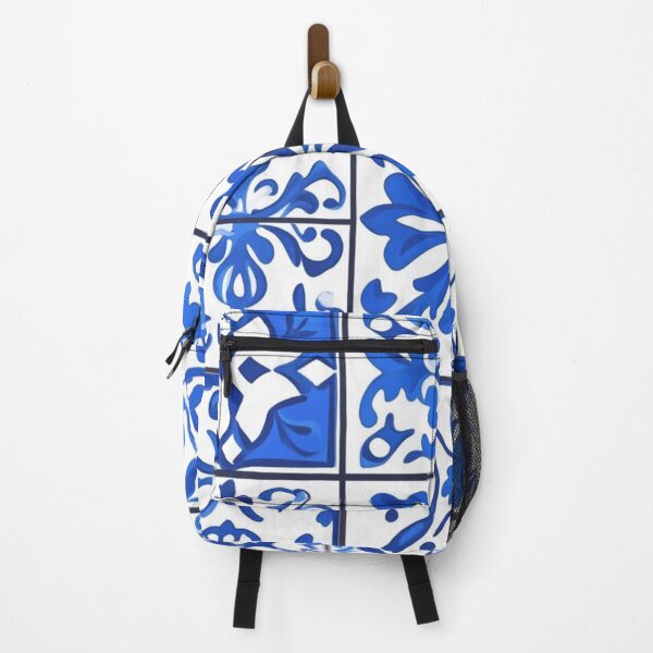 Item preview, Mediterranean Blue Tile Pattern – Vintage Ceramic Style designed and sold by Patricks-Art.