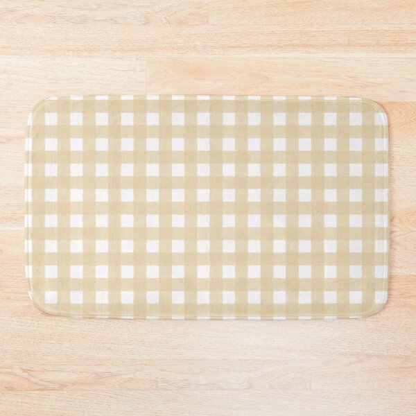 Item preview, Light Sandy Beige and White Textured Gingham Checkerboard designed and sold by GenAumonier.