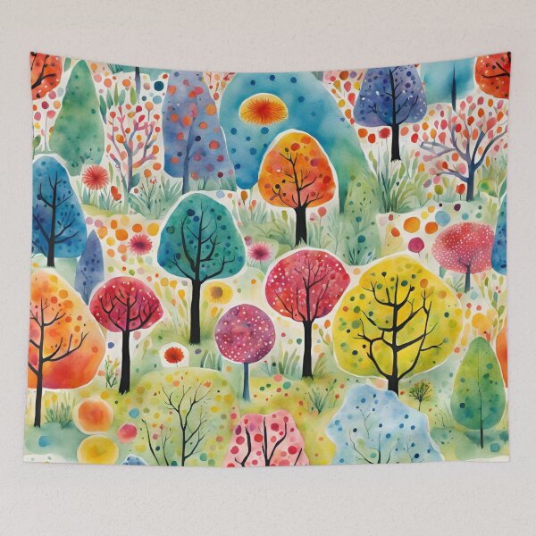 Item preview, Colorful Trees. Coffee with Vicky designed and sold by VickyJo111.