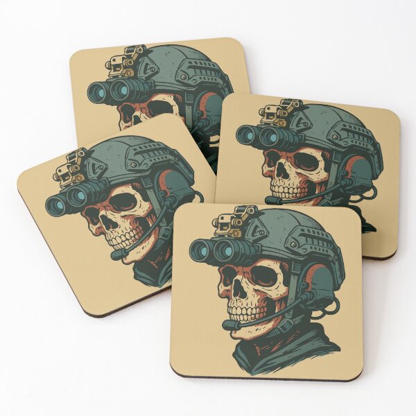 Item preview, Skeleton Skull Soldier Military Anime Retro designed and sold by TomFrontierArt.