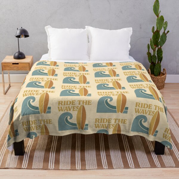 Item preview, Ride the Waves – Retro Surfing Illustration designed and sold by GinColorist.