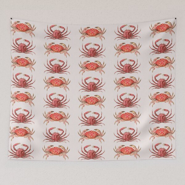 Item preview, Vintage Red Crab Coastal Design designed and sold by IrisAndIvy.