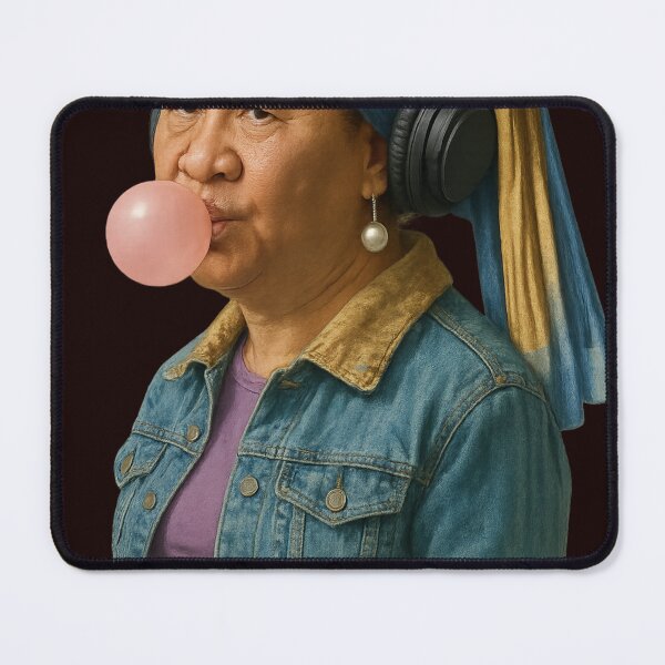 Item preview, Jinping in a Pearl Earring Parody – Pop Surrealism Portrait designed and sold by Aryabek.