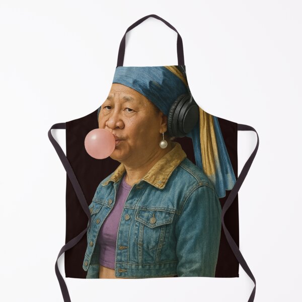 Item preview, Jinping in a Pearl Earring Parody – Pop Surrealism Portrait designed and sold by Aryabek.