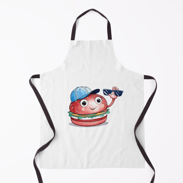 Item preview, Burger with Glasses and Cap – Kawaii Food with Cool Style designed and sold by StormArte.