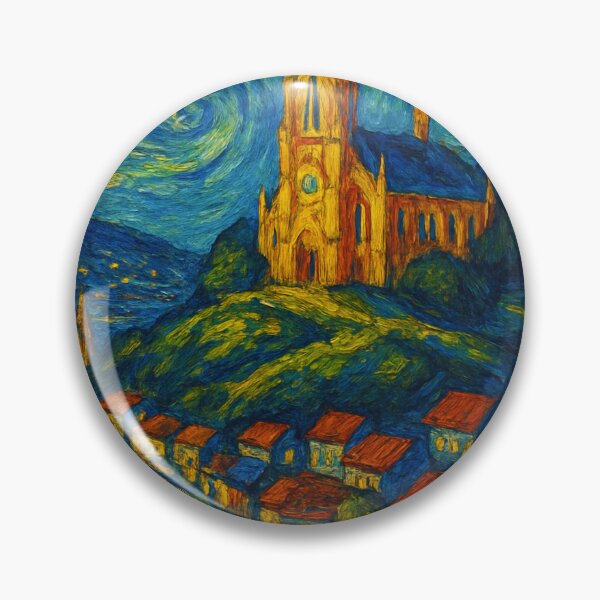 Item preview, Dunedin Church – Starry Night Style, Otago Peninsula designed and sold by Places On Earth.