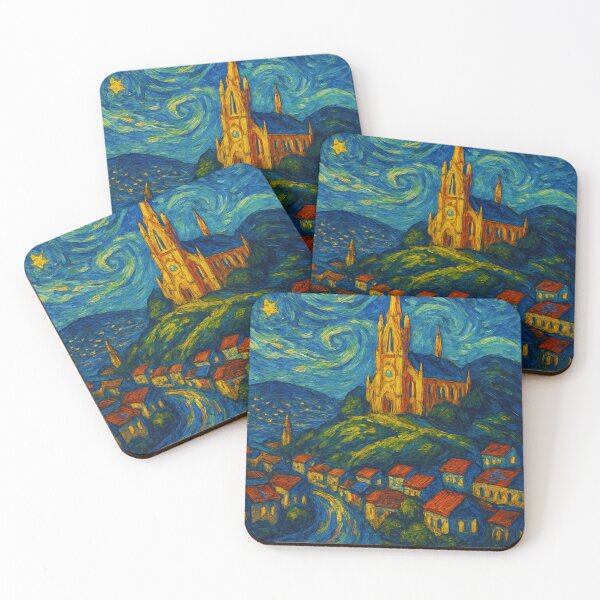 Item preview, Dunedin Church – Starry Night Style, Otago Peninsula designed and sold by Places On Earth.