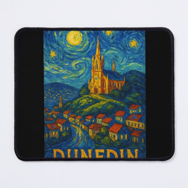 Item preview, Dunedin Church – Starry Night Style, Otago Peninsula designed and sold by Places On Earth.