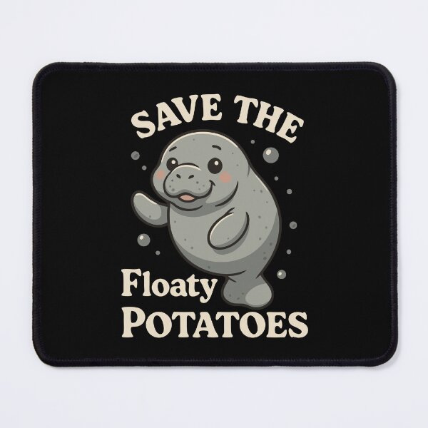 Item preview, Save The Floaty Potatoes, Funny Manatee gift for Sea Animal lovers designed and sold by Graphicista.
