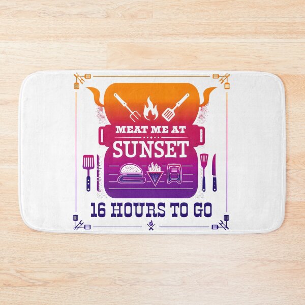 Item preview, Meat Me At Sunset - BBQ Grillmaster Countdown Design designed and sold by AnnDesignStudio.