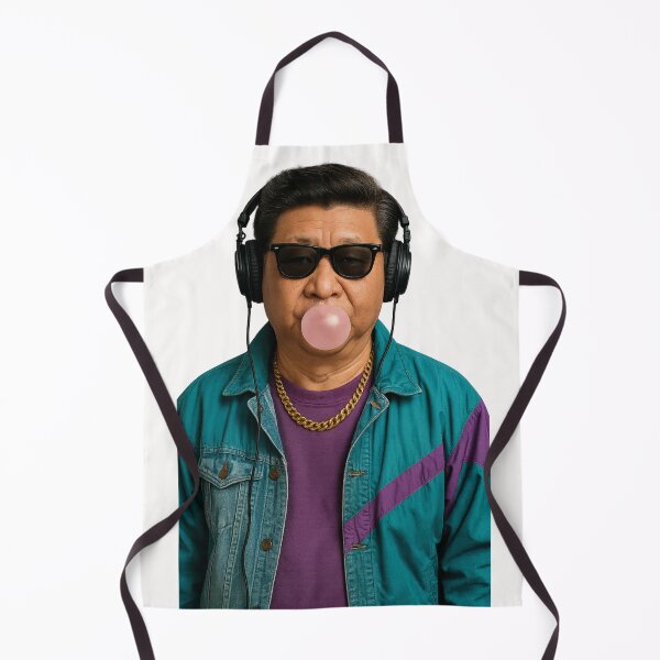 Item preview, Xi Jinping Urban Remix – Bubblegum & Retro Jacket Portrait designed and sold by Places On Earth.