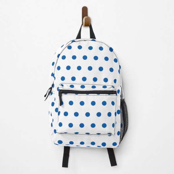 Item preview, Nautical Royal Blue and White Textured Polka Dot Grid designed and sold by GenAumonier.