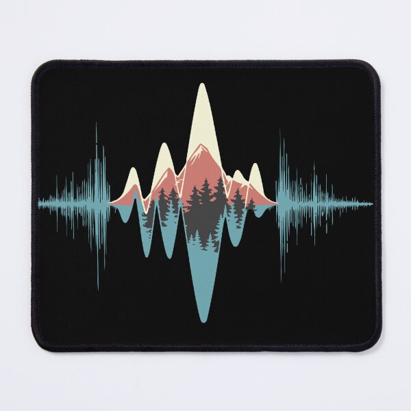 Item preview, Waveform Mountains and Forest designed and sold by bloombirdsong.