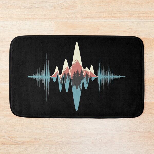 Item preview, Waveform Mountains and Forest designed and sold by bloombirdsong.